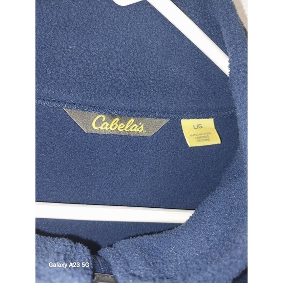 Cabela’s Women’s Size Large Blue Long Sleeve Zippered Fleece Jacket - Picture 4 of 8